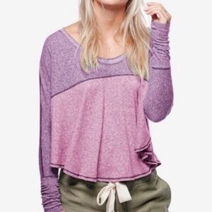 We the free small long sleeve cloud nine shirt oversized